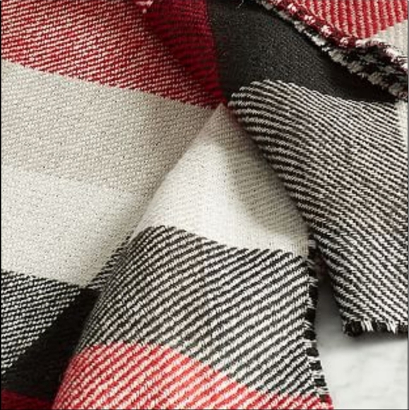 💋 POTTERY BARN Whittaker Reversible Plaid Scarf 💋 - Picture 6 of 6